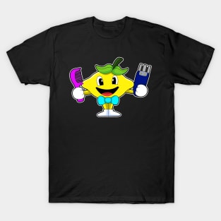 Lemon as Hairdresser with Comb & Razor T-Shirt